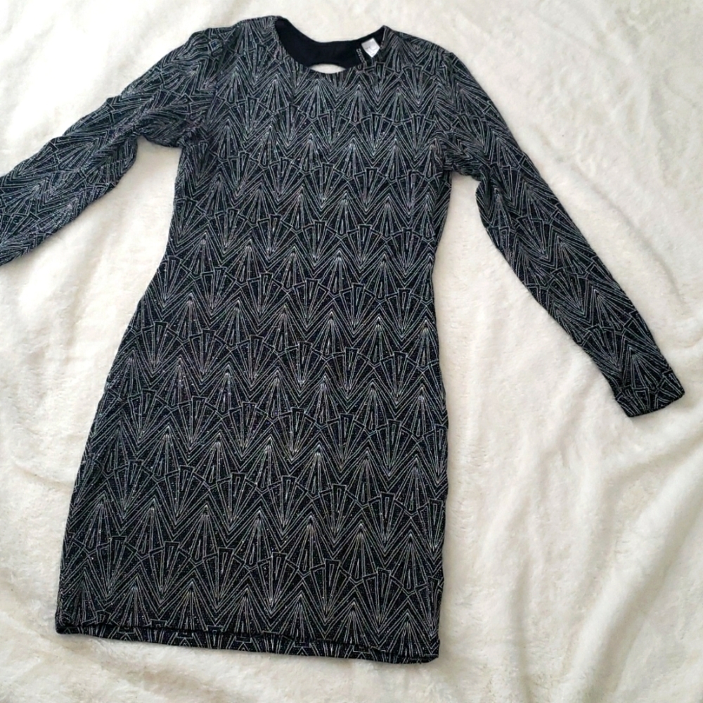 Sparkley black and silver dress